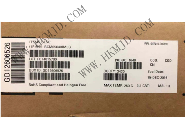BROADCOM BCM65040 BCM65040IMLG 接口 - 驅(qū)動(dòng)器，接收器，收發(fā)器