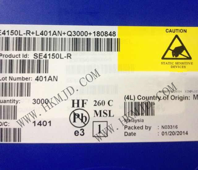 RF IC《SE4150L》 SiGe RF 接收器 GPS 1575.42MHz PCB，表面貼裝