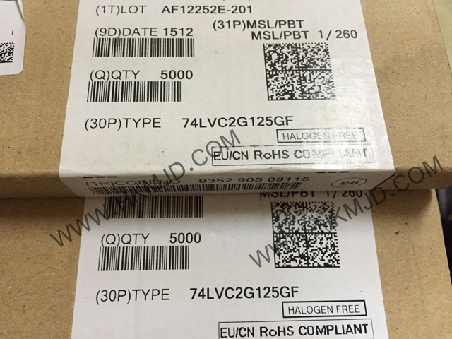 供應集成電路 8-XFDFN 74LVC2G125GF 雙總線緩沖器/線路驅動器；3態(tài)