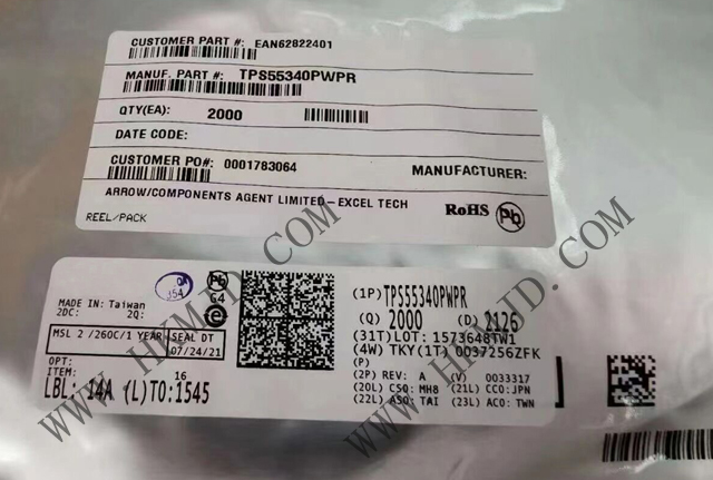 TI（5A、40V）電源開關(guān) TPS55340PWPR 單片非同步開關(guān)穩(wěn)壓器