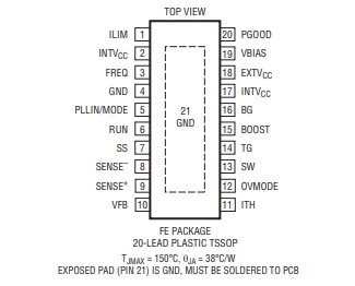 LINEAR(凌特) LTC3769EFE 60V、低 IQ、同步升壓型轉(zhuǎn)換器控制器