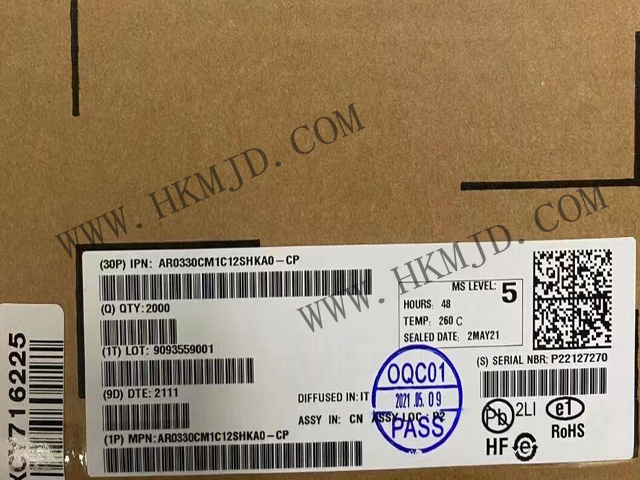 【分銷onsemi】AR0330CM1C12SHKA0-CP CMOS 圖像傳感器，300 萬像素，1/3 英寸