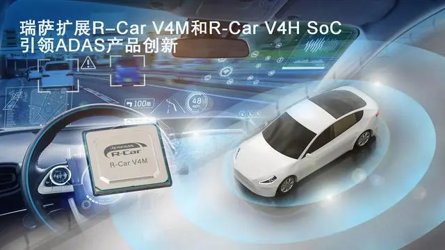 瑞薩推出高能效第四代R-Car車用SoC—R-Car V4M系列，引領(lǐng)ADAS產(chǎn)品創(chuàng)新