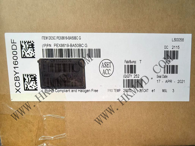 16 通道、16 端口 PEX8619-BA50BCG [Broadcom] PCI Express 交換機(jī)，19 x 19mm PBGA