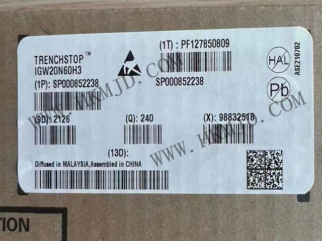 【分銷英飛凌IGBT晶體管】IGW20N60H3 600 V，20 A IGBT 分立式，采用 TO-247 封裝