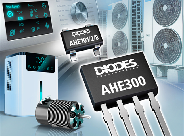 Diodes 公司推出先進(jìn)的銻化銦霍爾器件傳感器，適用于旋轉(zhuǎn)和電流檢測(cè)產(chǎn)品應(yīng)用