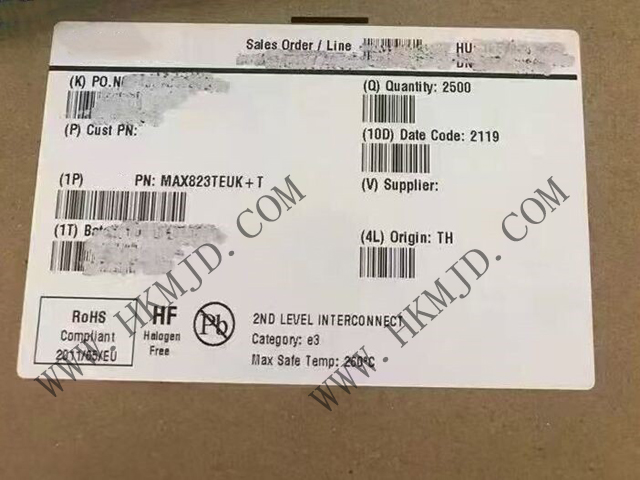 Maxim MAX823TEUK 6μA 帶看門(mén)狗定時(shí)器和手動(dòng)復(fù)位的微處理器監(jiān)控電路