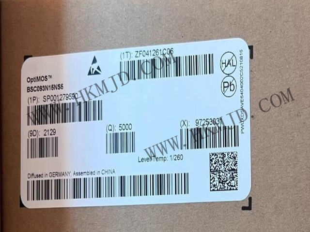 英飛凌BSC093N15NS5 OptiMOS?5 150V功率MOSFET，超低導(dǎo)通電阻9.3mΩ