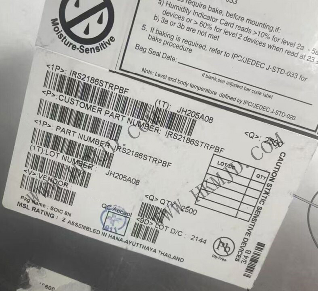 [供應] IRS2186STRPBF（英飛凌）600V，EiceDRIVER? 高壓側(cè)和低壓側(cè)柵極驅(qū)動器 IC