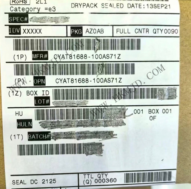 觸摸屏控制器 CYAT81688-100AS71Z PSoC?汽車多點(diǎn)觸控Gen6XL