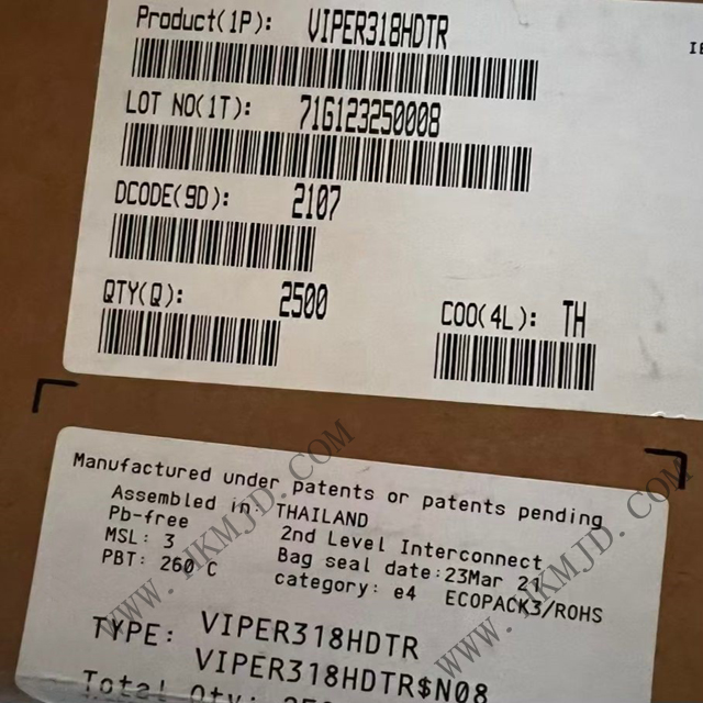 電源管理芯片 VIPER318HDTR 節(jié)能型離線高壓轉(zhuǎn)換器 - 意法半導(dǎo)體