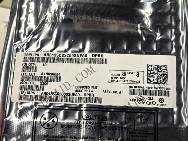 【1.2MP全局快門】AR0135CS2C00SUEA0-DRBR：高速、低噪聲CMOS圖像傳感器