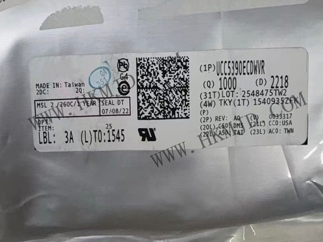 供應(yīng)德州儀器 UCC5390ECDWVR 3kVrms/5kVrms、±10A 單通道隔離式柵極驅(qū)動(dòng)器