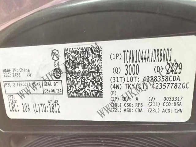 AEC-Q100認證：供應（TI）CAN收發(fā)器 TCAN1044AVDRBRQ1 汽車級 CAN FD 收發(fā)器