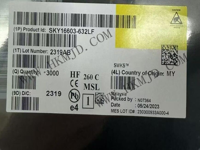現(xiàn)貨供應(yīng)：Skyworks SKY16603-632LF 0.6-6GHz高線性度雙PIN二極管限幅器